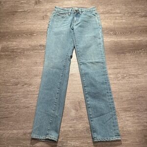 American Giant Jeans Mens 25 Blue Denim Dakota Slim Straight 25x29 Stretch Adult